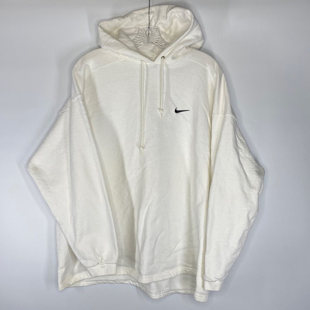Vintage Nike White Side Swoosh Sweatshirt Size XL